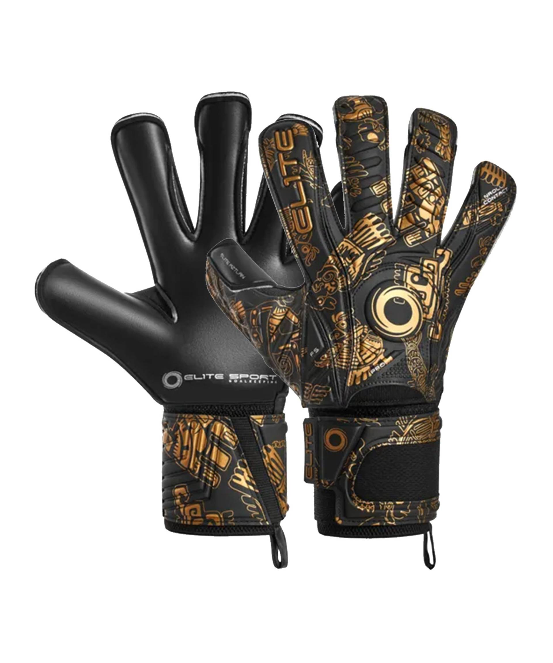 Elite Sport Aztlan TW-Handschuhe Schwarz Gold von elitesports