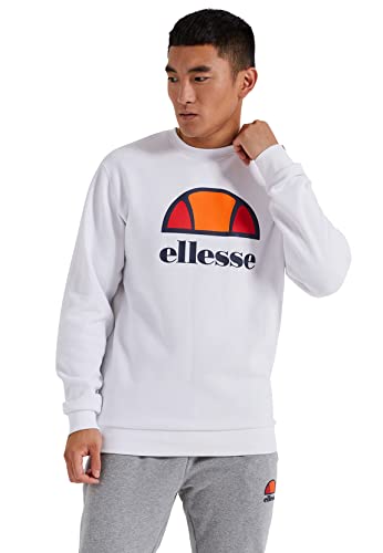 Ellesse Herren Sweater PERC Sweatshirt White Weiß, Größe:XXL von Ellesse