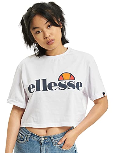 ellesse Damen Alberta Cropped Tee T Shirt, Weiß, 40 EU von Ellesse