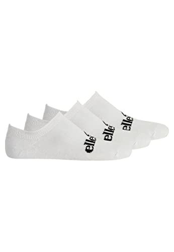 Ellesse Frimo 3 Pack No Show Socks, White, 12-14 von Ellesse