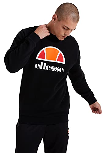 Ellesse Herren Sweater PERC Sweatshirt Black Schwarz, Größe:M von Ellesse