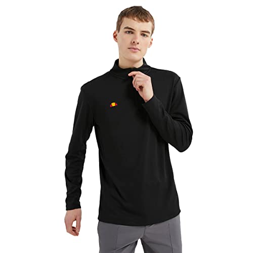 Ellesse Herren Rolbi Anti-Odour 1/2 Zip-Golf-Pullover - Schwarz - M von Ellesse