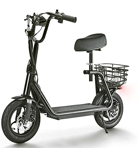 E-Roller Power Seat 2.0", Mofa, deutsche Straßenzulassung, Elektroroller, 25 km/h, 19 kg, herausnehmbarer Lithium-Ionen-Akku (36V/10Ah-Akku) von elrofu