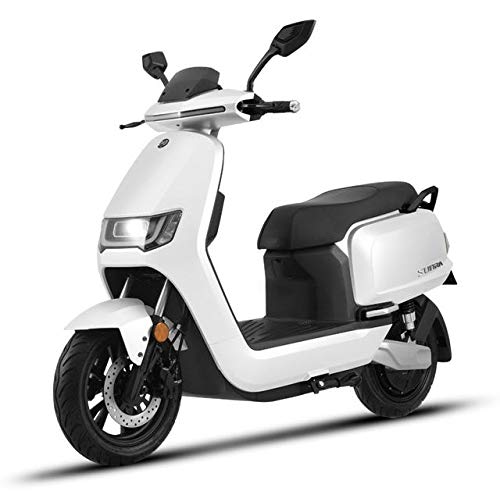 elrofu Elektroroller ROBO-S, 80 km/h, 4000 Watt, E-Roller mit Straßenzulassung, Elektro-Roller, 125 er Elektro Motorrad, herausnehmbare Lithium-Akkus, E-Roller, Weiß von elrofu