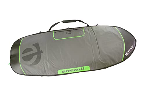 enemii Windsurf Boardbag HD - 237 x 80cm | Windsurfen / Foil | Board Tasche Nylon 600D | 8mm / 12mm Polsterung | ausbalancierte Trage- und Schultergurte von enemii