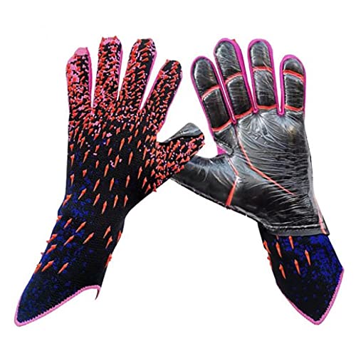 equlup Torwarthandschuhe, rutschfeste Latex-Torwarthandschuhe Mit Fingerstacheln Für Hervorragenden Schutz Zur Vorbeugung von Verletzungen(Number 8) von equlup