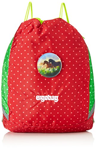 ERGOBAG Horse LovBear Kinder-Sporttasche, 44 cm, 21 L, Red Dots von ergobag