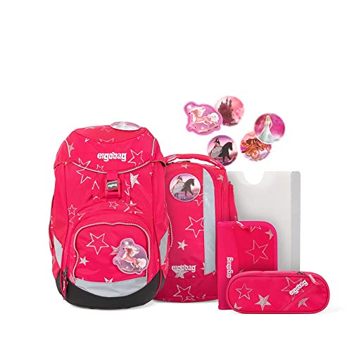ergobag Pack Set - ergonomischer Schulrucksack, Set 6-teilig - CinBärella - Pink, einheitsgröße, ERG-SET-003-9B1 von ergobag