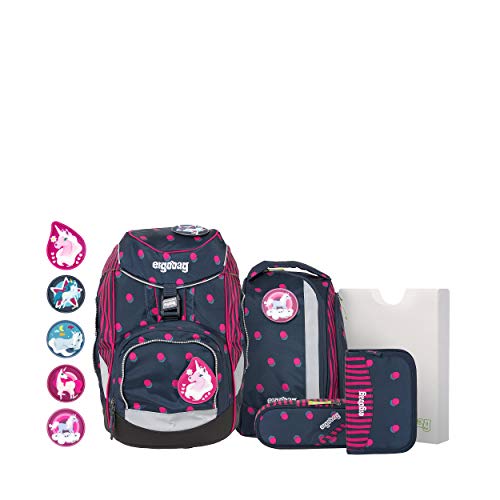 ergobag Unisex-Kinder Pack-Set Rucksack Mehrfarbig (Shoobi Doobear) von ergobag
