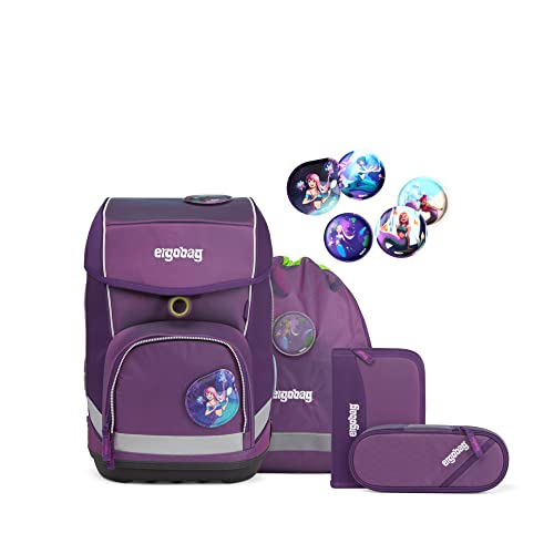 ergobag cubo Set ergonomischer Schulrucksack Klassisch 6-teilig 1. Klasse Grundschule von ergobag