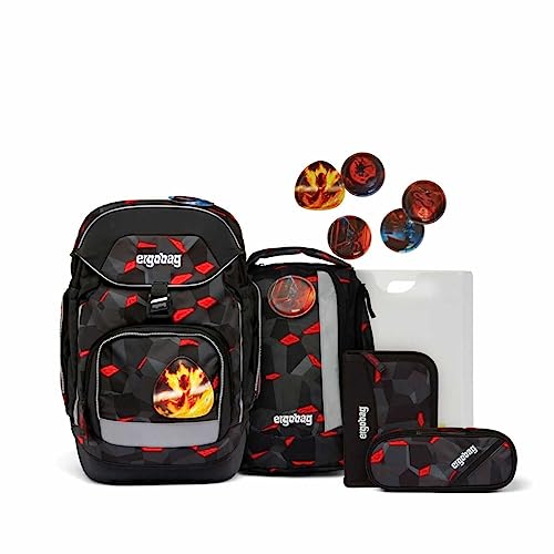 Ergobag Unisex-Adult Pack Schulrucksack-Set Rucksack, Taekbärdo-Grau, One Size von ergobag