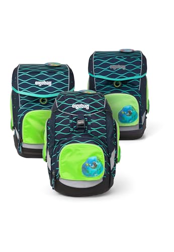 ergobag pack Sicherheitsset Sichtbarkeits-Set pack cubo und cubo light gekauft nach Juli 2019 Set 3-teilig Grün von ergobag
