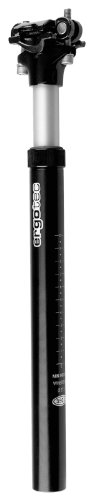 ergotec Federsattelstütze SP-7.0 / Alumium AL6061-T6, 27.2mmx350mm, MCU-Elastomer, schwarz-sand, 59395001 von ergotec