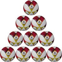 10er Ballpaket erima Hybrid 2.0 Trainingsball rot/lime 4 von erima