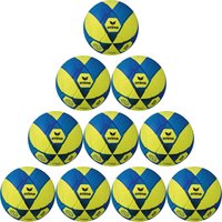 10er Ballpaket erima Hybrid Hallenfußball gelb/new royal 5 von erima