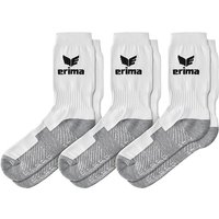 3er Pack erima Sportsocken weiß 39-42 von erima