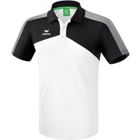 erima Premium One 2.0 Funktions-Poloshirt white/black/white M von erima