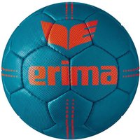 erima Pure Grip Heavy 800g Gewichts-Handball petrol/fiery coral 3 von erima