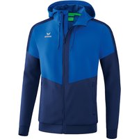 erima Squad Präsentationsjacke mit Kapuze new royal/new navy XXL von erima