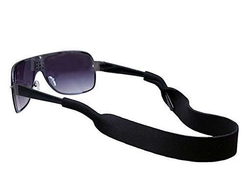 Sport Unisex Neopren Gläser Kordel Gummiband Eyewear Sonnenbrille Halterung schwarz für Damen und Herren von erioctry