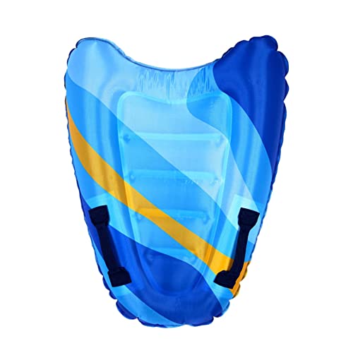 Aufblasbares Surfbrett schwimmender Körperbrett Nicht -Slip tragbares Schwimmbrett für Erwachsene Kinder Streifen Blaue Outdoor -Lieferungen von eurNhrN