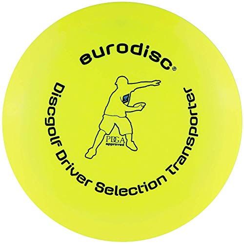 eurodisc Unisex – Erwachsene Treiber Discgolf Frisbee, Yellow (gelb), 21 cm von eurodisc