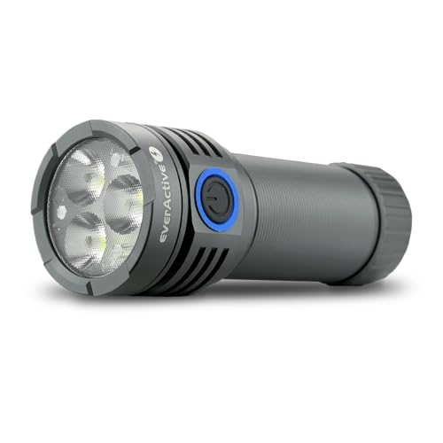 everActive LED Taschenlampe, 5 Betriebsarten, leistungsfähig, 3300 Lumen, wiederaufladbar, Modell: FL-3300R Luminator von everActive