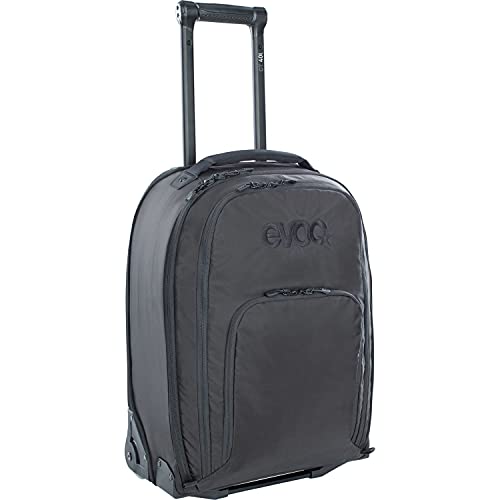 EVOC CT 40 Koffer, Trolley (praktischer Handgepäckskoffer, Trolley Tasche mit Rollen, wasserfeste und stabile Reisetasche, Größe: XL, Maße: 55 x 38 x 21 cm, Volumen: 40 l), Black von EVOC