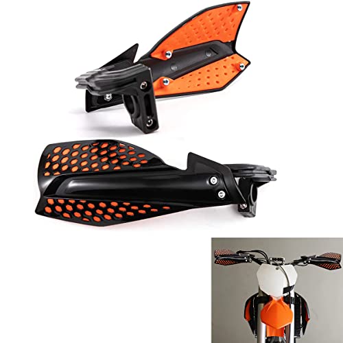 Motorrad Handschutz 22mm Lenker Griffschutz Schild Motorrad Motocross Roller Winddichte Handschutz Schutzausrüstung (schwarz 2) von evomosa
