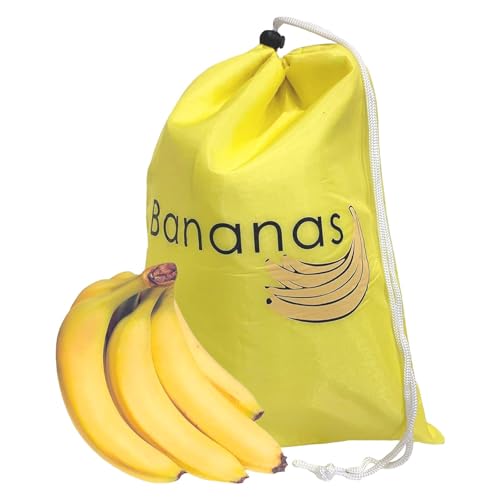 Bananenhalterbeutel für Gemüse, wiederverwendbare Lebensmittelbeutel mit Kordelzug,Einkaufstasche für Gemüse und Obst,verhindert Gerüche für Obst und Gemüse,waschbarer Lebensmittelbeutel mit Kordelzug von fanelod