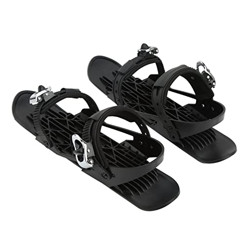 fansheng Mini Short Ski Skates, Tragbare verstellbare Snowskate Snowblades Skiboards für Erwachsene Teens Frauen Männer Anfänger, Skiausrüstung für den Winter Schnee, Outdoor-Skiing-Sport von fansheng