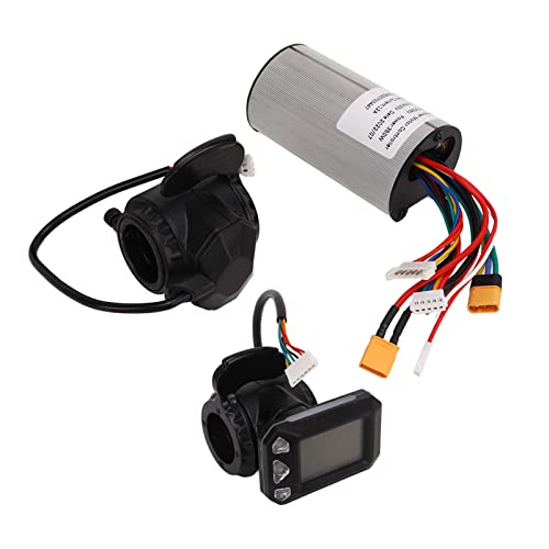 fansheng Roller Brushless Controller, 350W 36V Elektroroller Motor Controller Kit mit Daumenschalthebel, Anzeigetafel, Professionelles Ebike Conversion Kit, Gute Wärmeableitung, Wasserdicht von fansheng