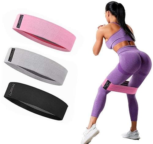 fdsmall Resistance Bands 3 Sets, Premium Exercise Bands for HIPS & Glutes, 3 Resistance Level Bands Non-Slip Booty Bands for Beginners/Athletes Strength Training,Yoga,Pilate,Fitness von fdsmall