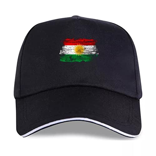 Basecap hat Kurdistan Nation Kurde Kurdische Flagge Baseball Cap Creative Runde Kragen Einfarbige Grafik für Männer Tops Casual Pictu Geschenk von feixiashangmao