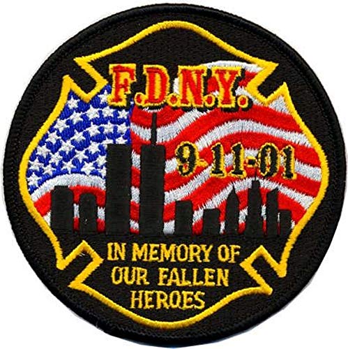 9/11 In Memory of Our Fallen Heroes (Gedenkabzeichen der New Yorker Feuerwehr) 10 cm von feuer1