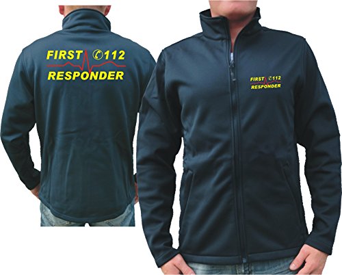 feuer1 SmartSoftshelljacke Navy, First Responder von feuer1