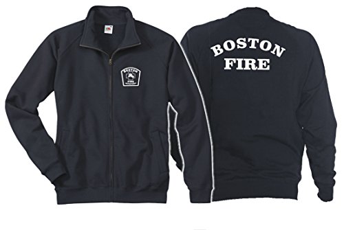feuer1 Sweatjacke Navy, Boston Fire Department - Work von feuer1