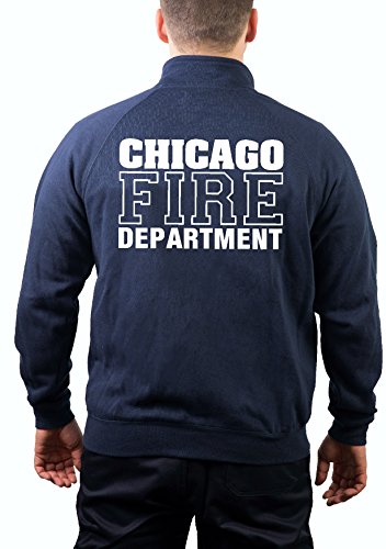feuer1 Sweatjacke Navy, Chicago Fire Dept. Standard von feuer1