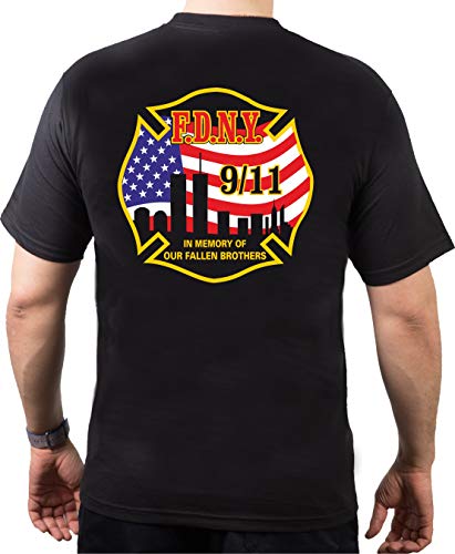 feuer1 T-Shirt IN Memory of Our Fallen Brothers 9/11" vierfarbig von feuer1