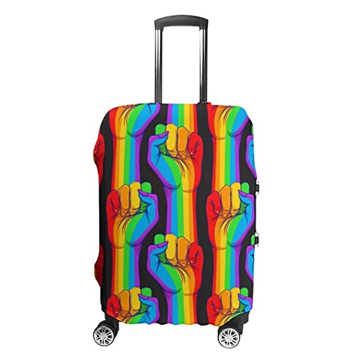 fifbird LGBT Handzeigende Faust erhöhte Gepäckabdeckung, Reisekoffer-Schutz, elastisch, waschbar, Größe M, Siehe Abbildung, M, Kofferabdeckung von fifbird