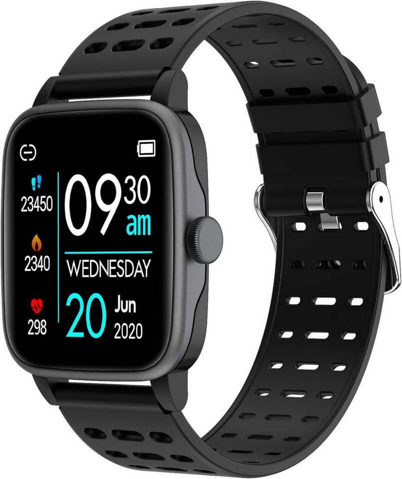findtime Smartwatch (1,3 Zoll, Android, iOS), IP68 5ATM Wasserdicht Sportuhr, Schrittzähler Musiksteuerung Pulsuhren von findtime
