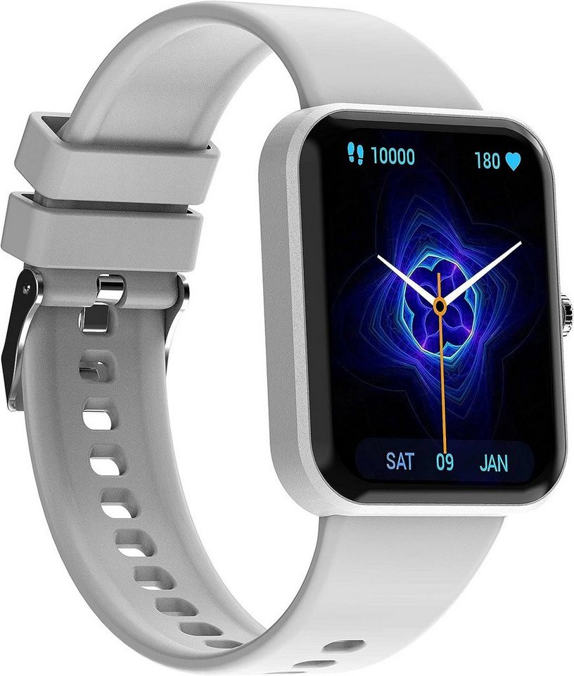 findtime Smartwatch (1,83 Zoll, Android iOS), Damen Telefonfunktion mit Mikrofon Lautsprecher 30 Sportmodi Laufuhr von findtime
