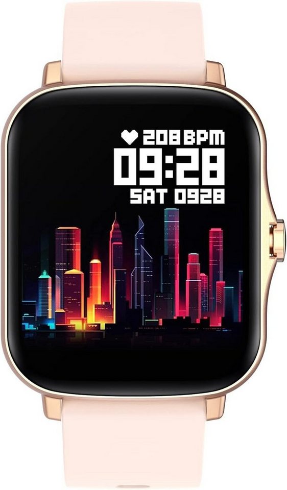 findtime Smartwatch (Android, iOS), Sport mit Bluetooth-Kopfhörern,Kabellos,Fitness-Armbanduhr Touchscreen von findtime
