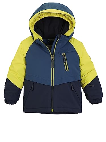 Killtec Unisex Fisw 38 Mns Jckt Skijacke Wasserdicht Funktionsjacke Mit Kapuze Und Schneefang, Lime, 122-128 EU von first instinct by killtec