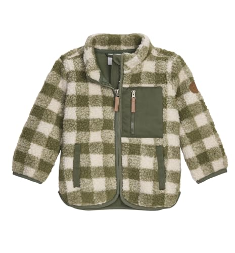 first instinct by killtec Kinder Fleecejacke/Sherpajacke mit Stehkragen FIOW 50 MNS FLC JCKT, moos, 110/116, 43362-000 von first instinct by killtec