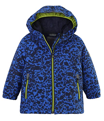 Killtec Unisex Fisw 2 Mns Jckt Skijacke Funktionsjacke mit Kapuze und Schneefang, neon blue, 98-104 EU von Killtec