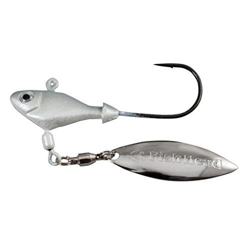 fish Head Unisex-Erwachsene Originaler und patentierter Fischkopf-Spin, Albino, 3/8oz von fish