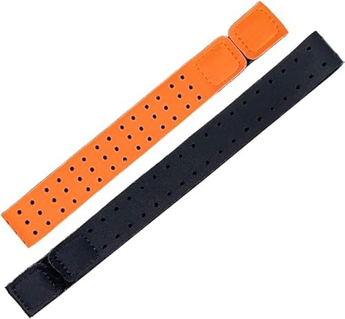 fitspur Ersatz-Armband für Herzfrequenzmesser, weiches Herzfrequenzarmband, kompatibel mit OTF, Orange Theory Fitness verstellbares Armband (Orange) von fitspur
