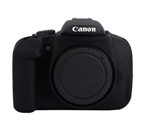 fittings4you Silikon Tasche Etui kompatibel für Canon EOS 700D Kameratasche schwarz von fittings4you