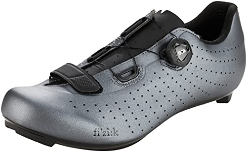 Fizik Tempo Overcurve R5 Fahrradschuh, Metallgrau Schwarz, 100,33 cm von Fizik